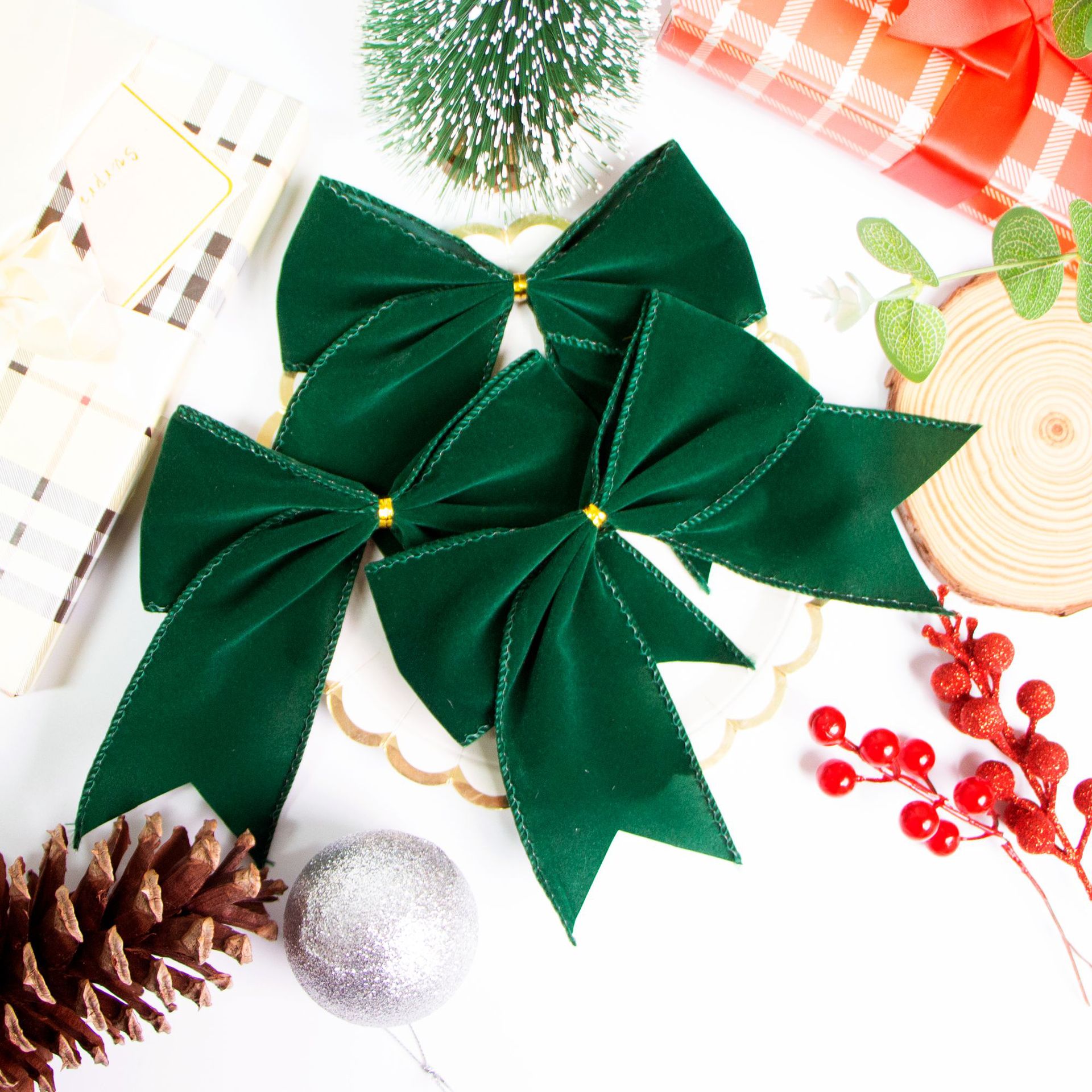 Velvet Christmas Bow