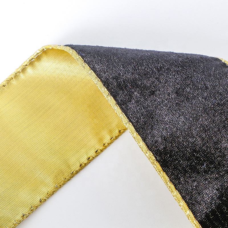 Vintage Custom Wire Edge Velvet Ribbon for Christmas Wholesale