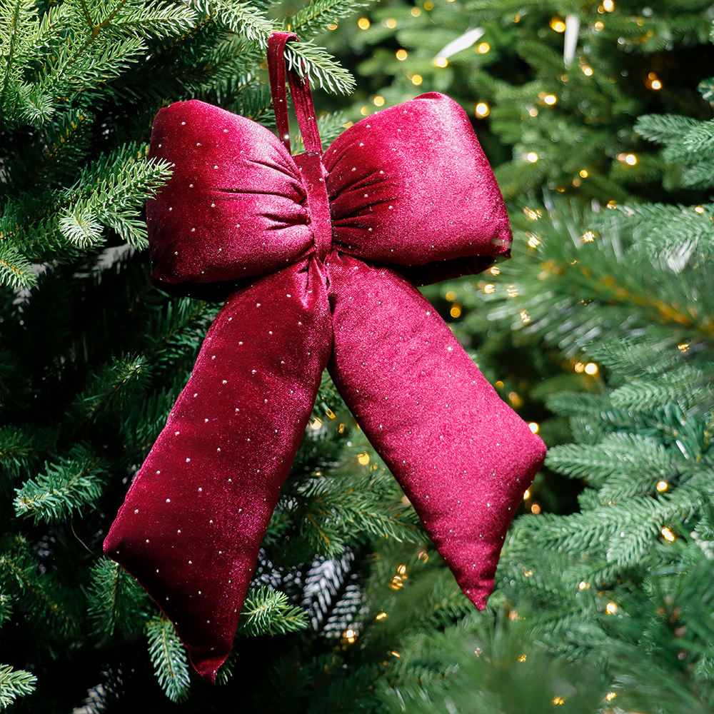 Premium Red Fancy Bows 20cm and 30cm Wholesale Christmas Decor