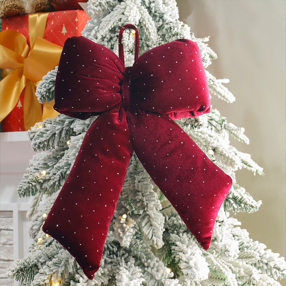 Premium Red Fancy Bows 20cm and 30cm Wholesale Christmas Decor