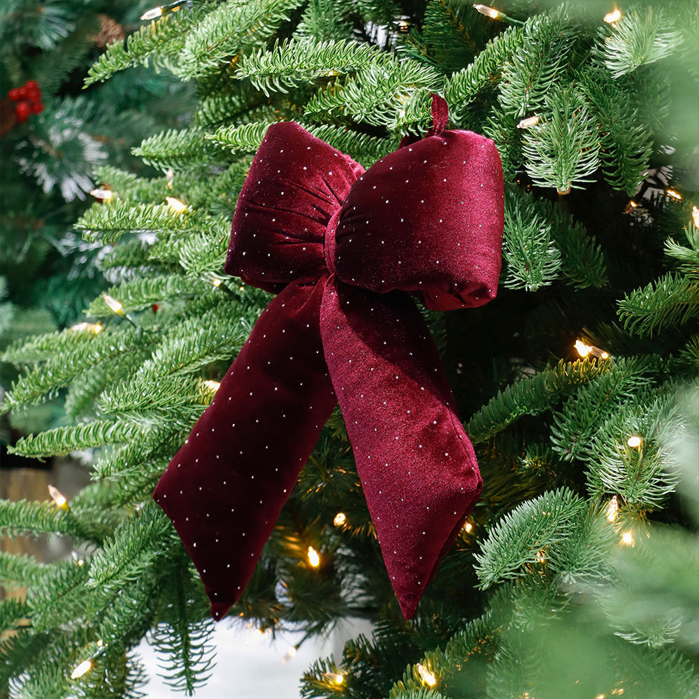 Premium Red Fancy Bows 20cm and 30cm Wholesale Christmas Decor