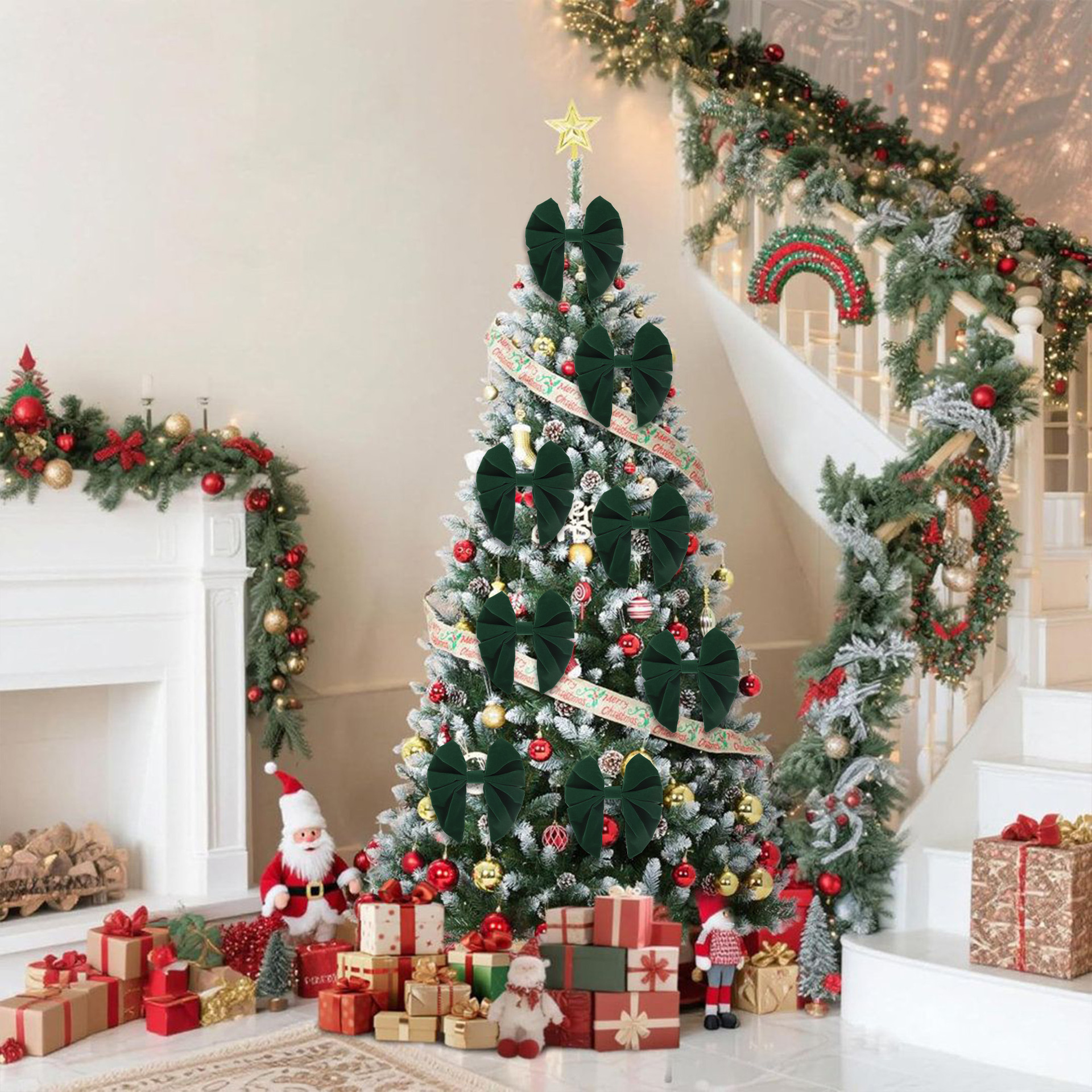 Ribbon Bows For Christmas Tree Wedding Party Home Decor