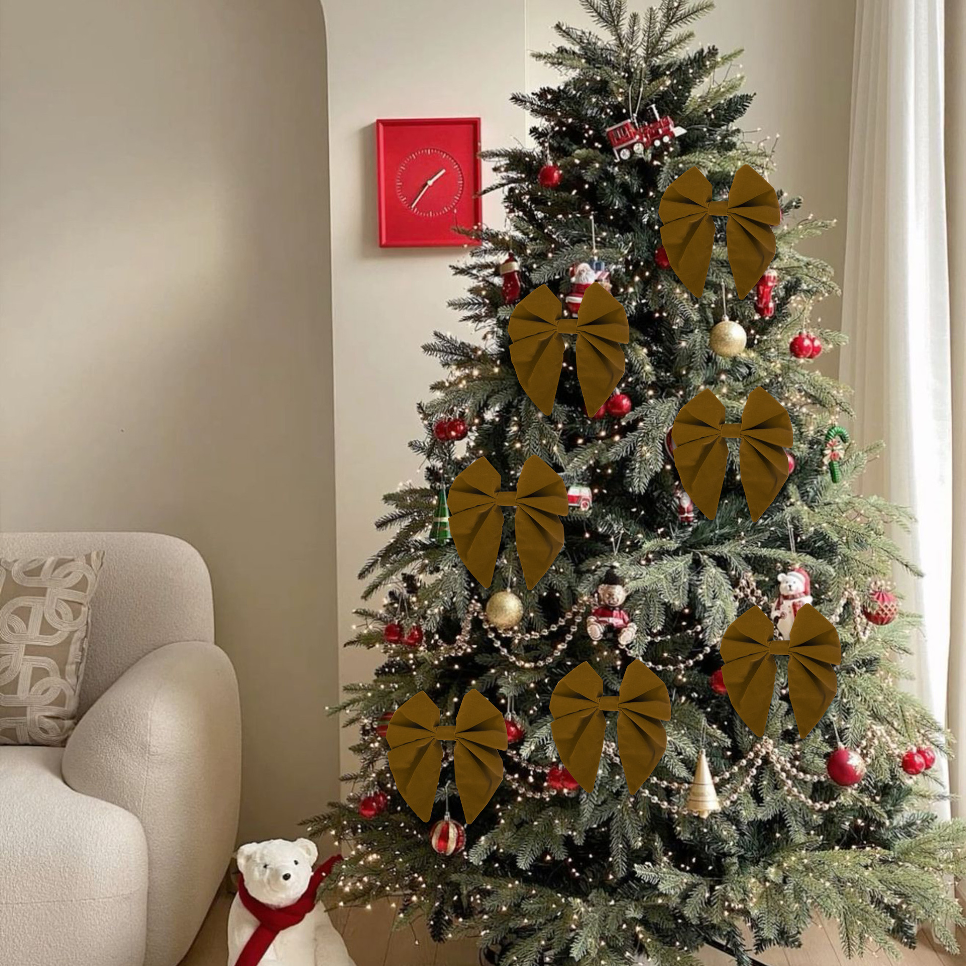 Ribbon Bows For Christmas Tree Wedding Party Home Decor