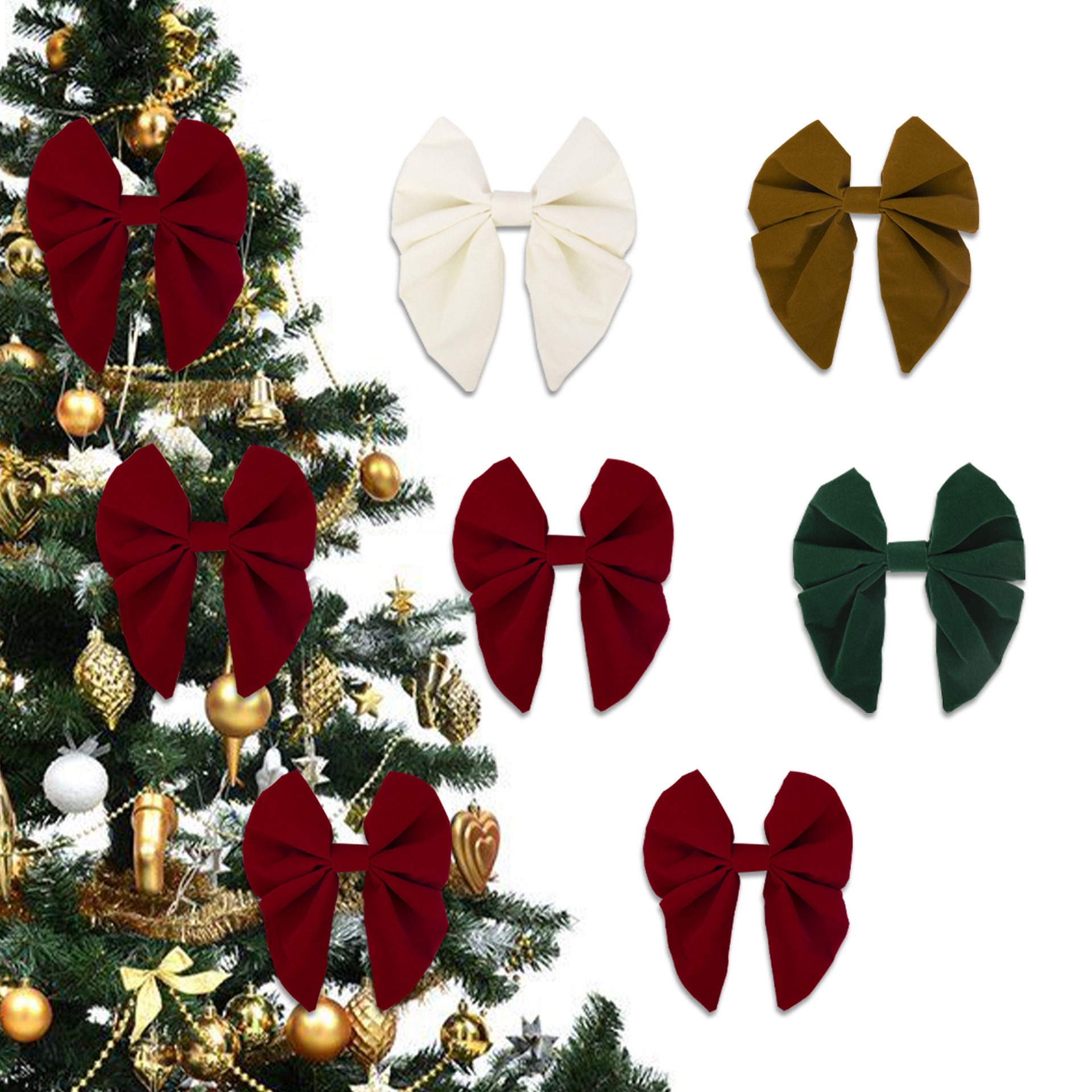 Ribbon Bows For Christmas Tree Wedding Party Home Decor