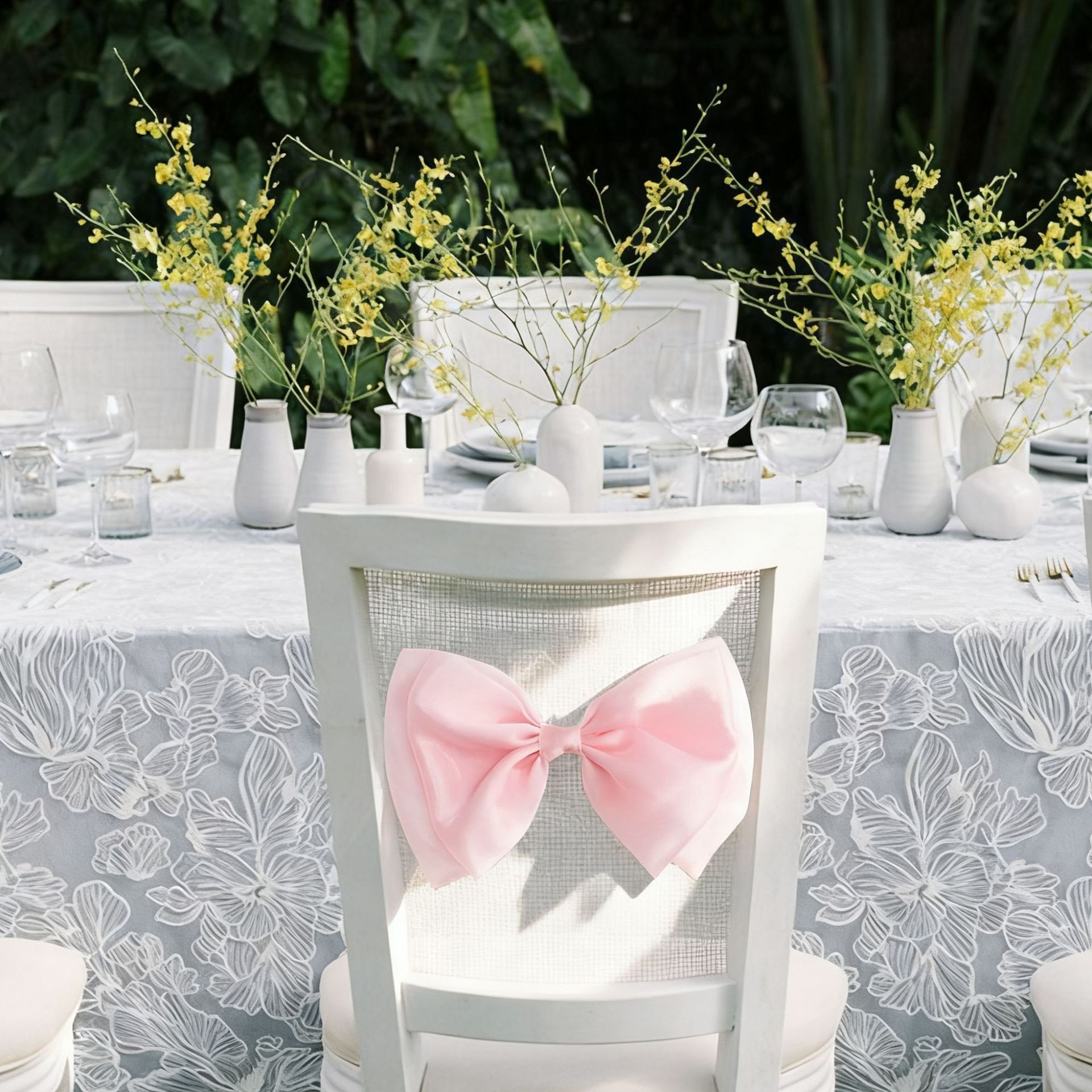 Fancy Ribbon Bow for Chair Decorations at Events