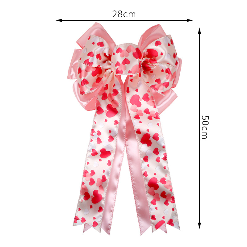 Wholesale Heart Print Ribbon for Bows Valentine Decoration