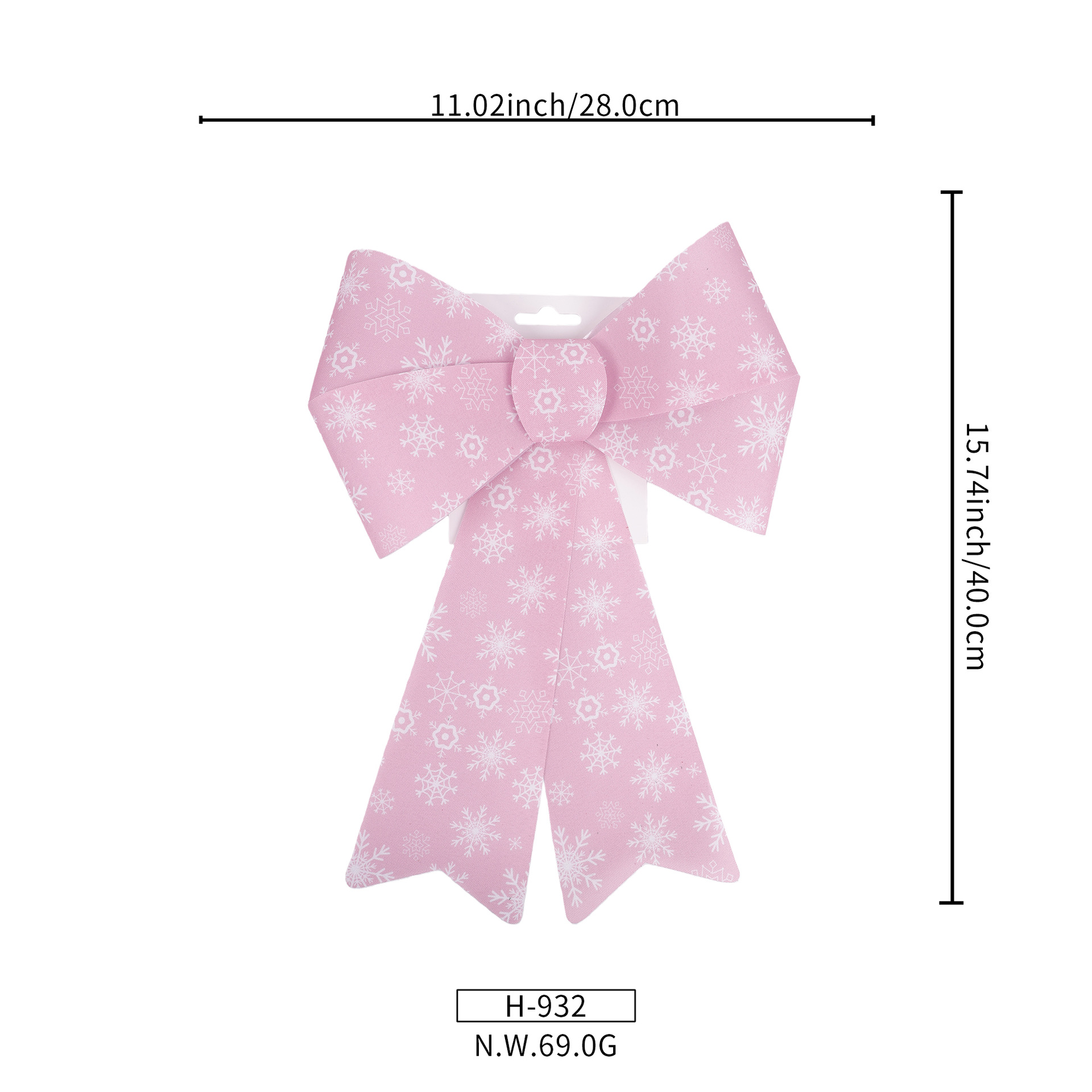 Christmas Ribbon Bows for Party Mall Hanging Decor