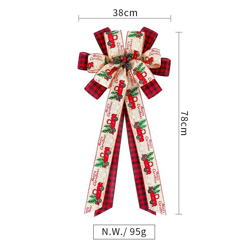 Burlap Christmas Bow