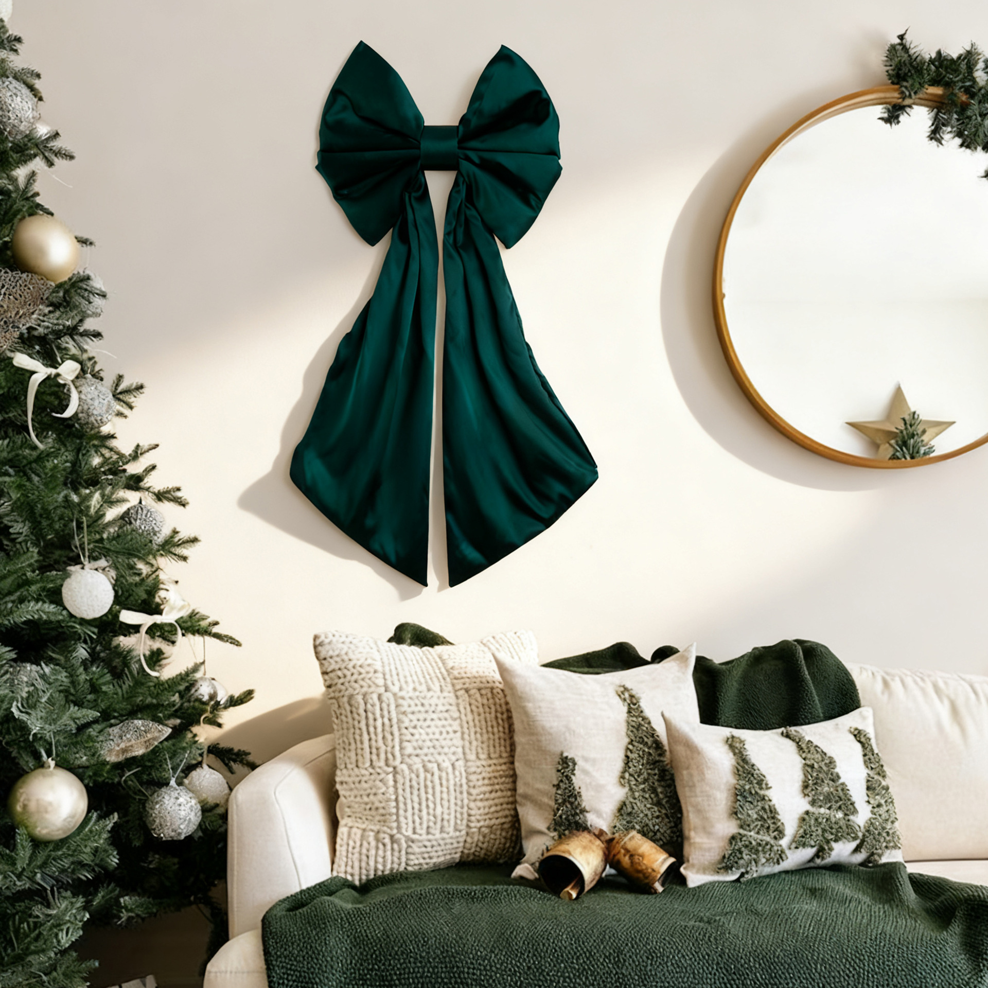 Christmas bow decoration