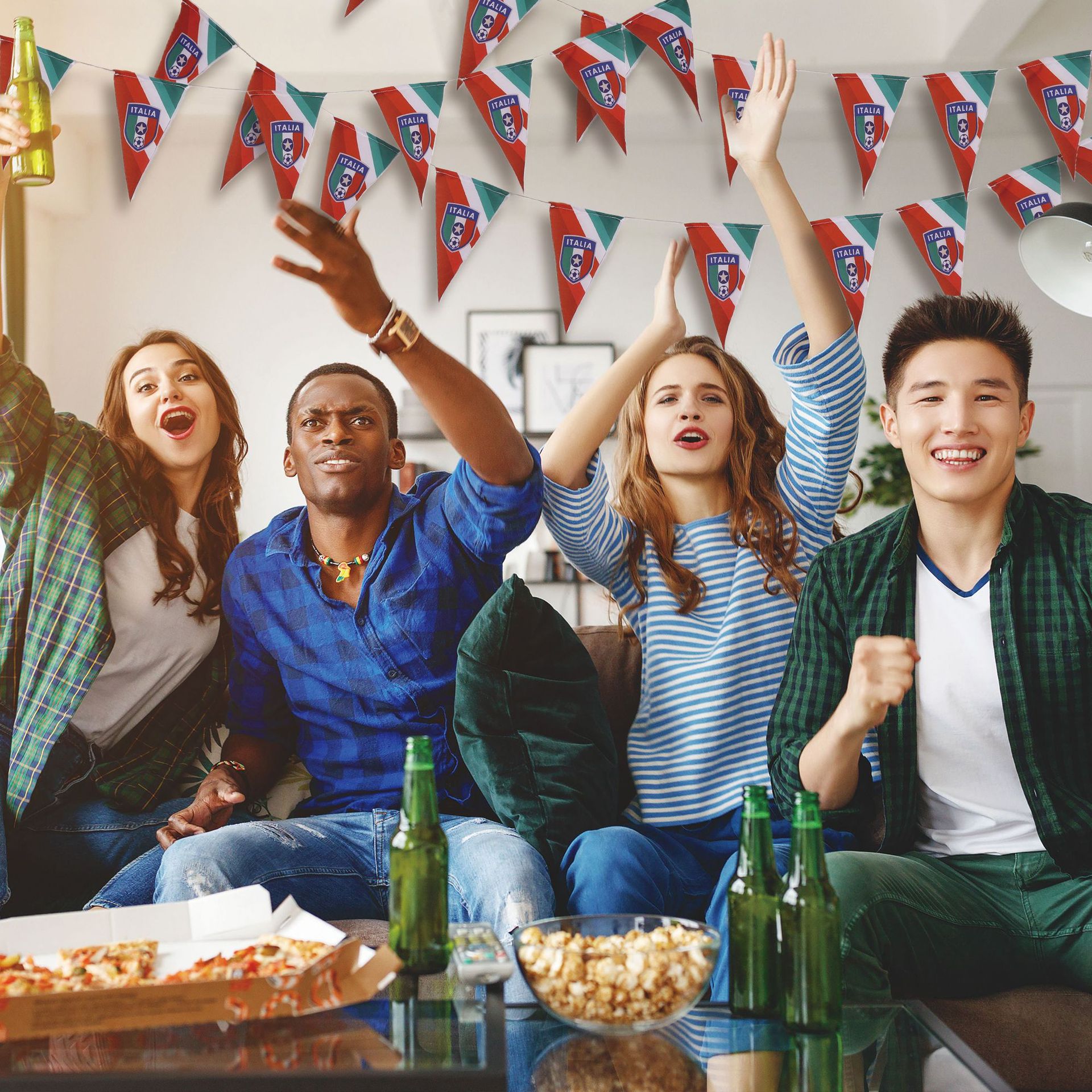 2026 FIFA World Cup Banner Pull Flag Fan Party Atmosphere Setup