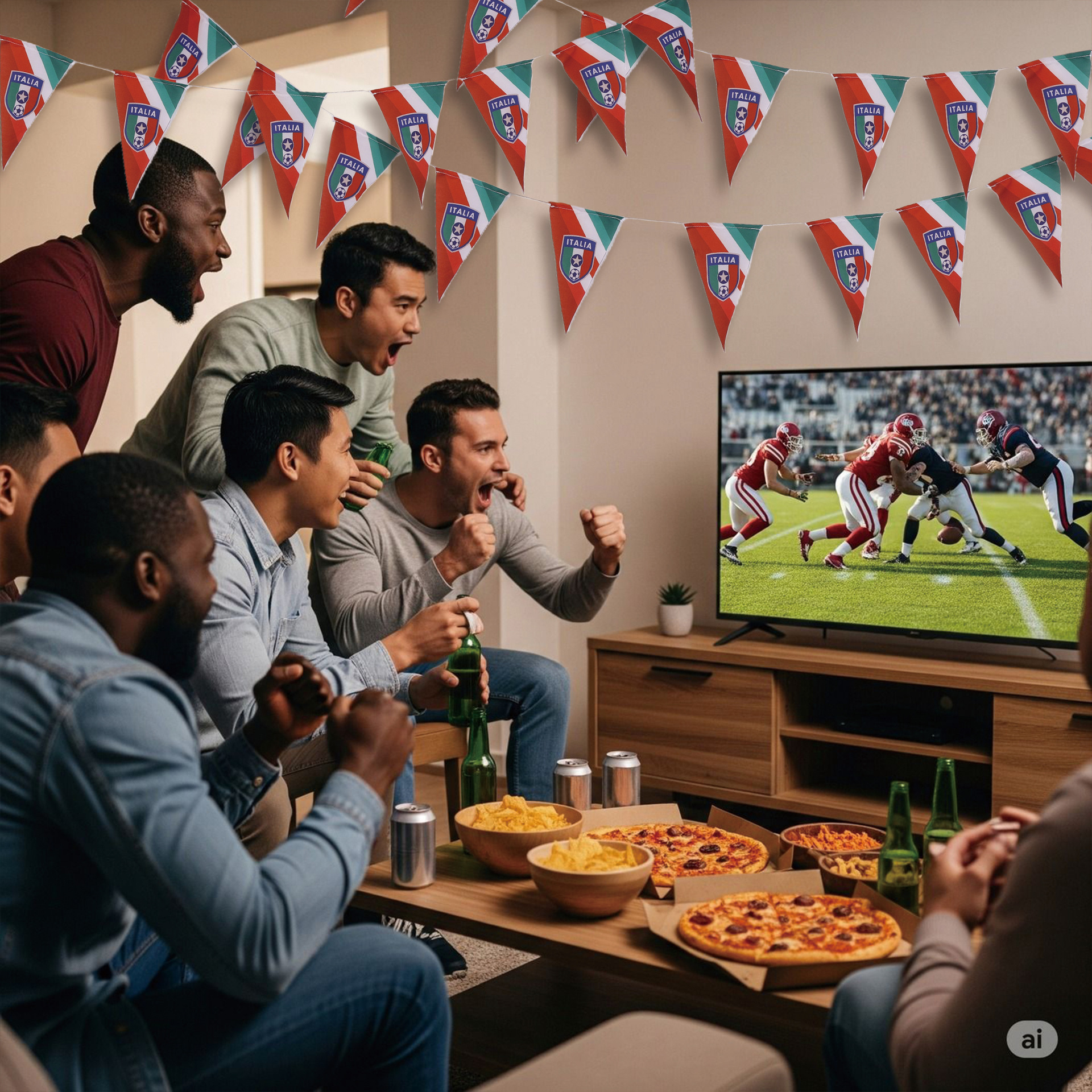 2026 FIFA World Cup Banner Pull Flag Fan Party Atmosphere Setup