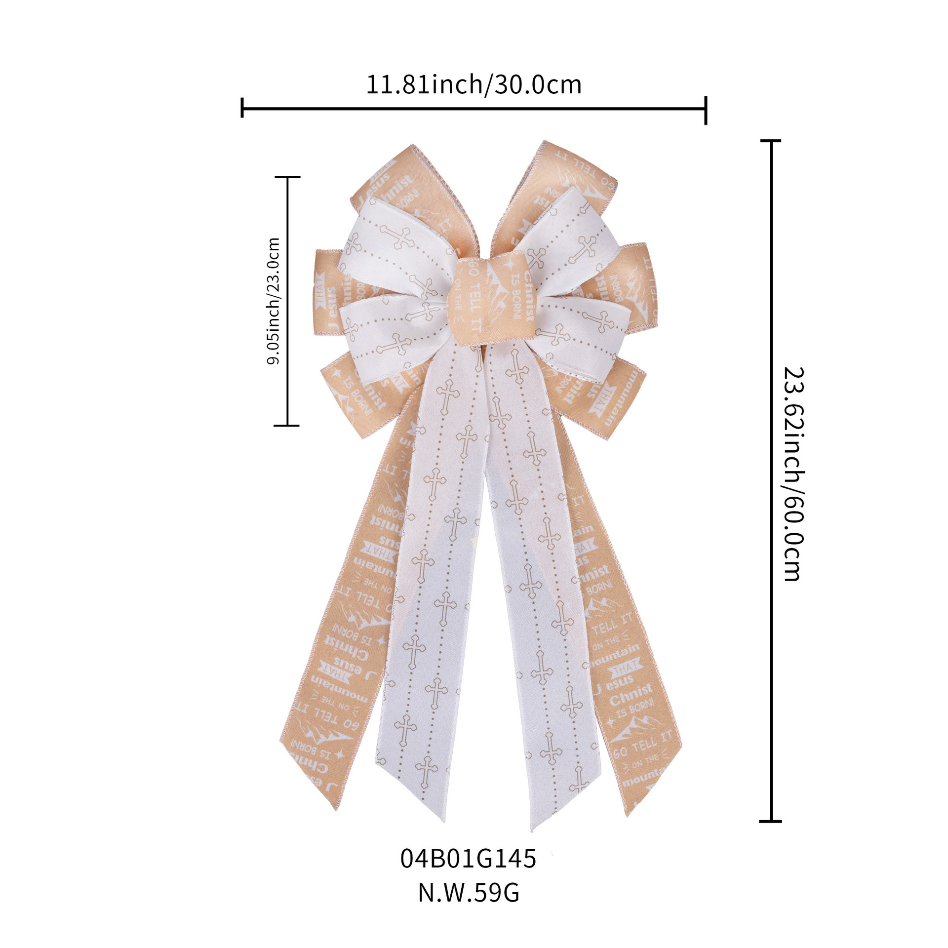 Wholesale ribbon for bows Easter cross wreath burlap decor