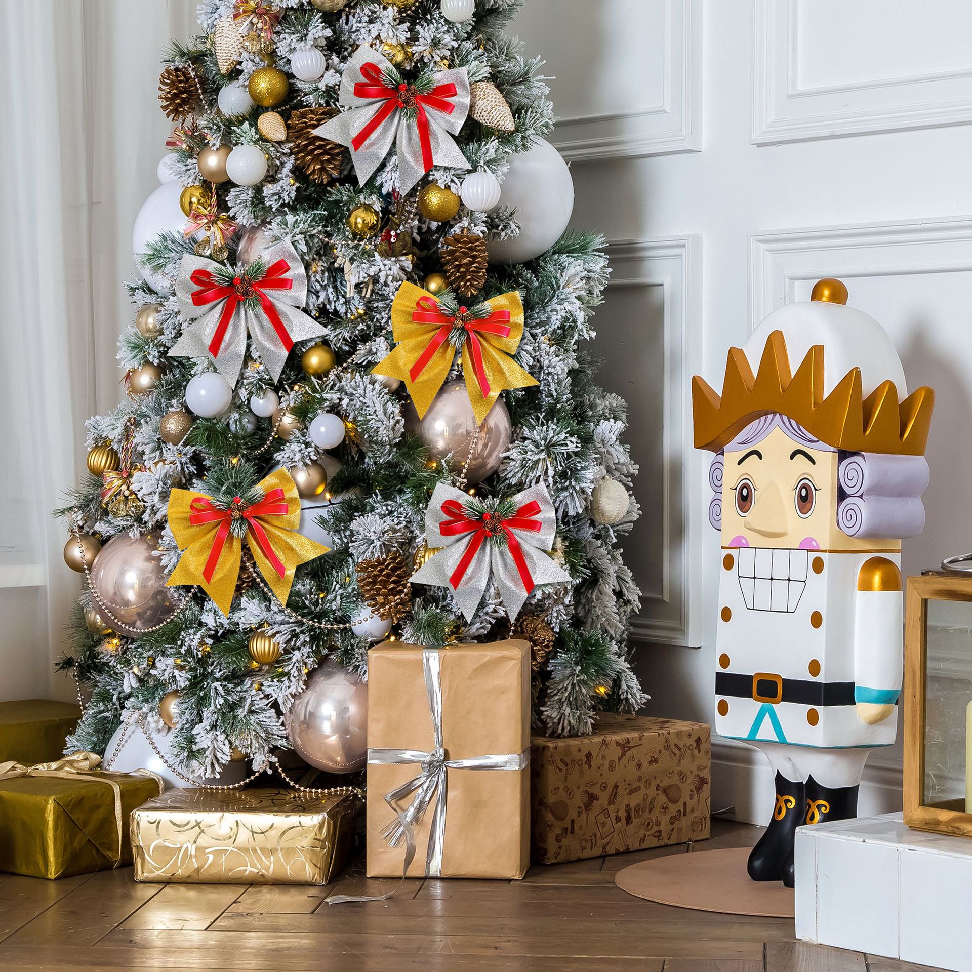 Christmas ribbon bows Christmas ribbon bows