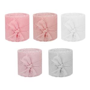 Transparent Chiffon Packaging Decor Organza Ribbon White