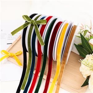 Christmas DIY Gift Wrap Thin Velvet Ribbon for Bows