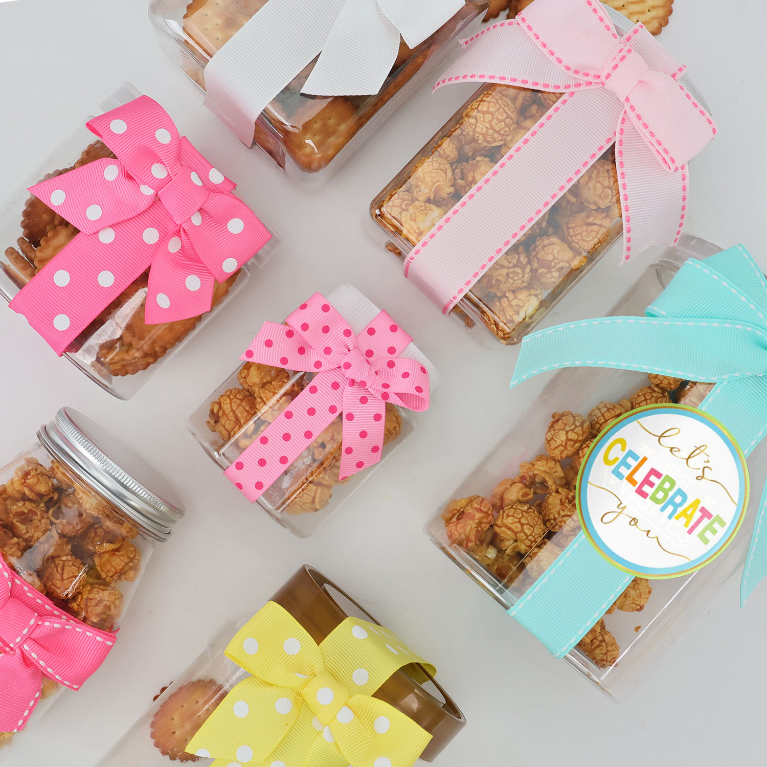 Custom Printed Handmade Bowknot Grosgrain Ribbon Bows for Wrapping