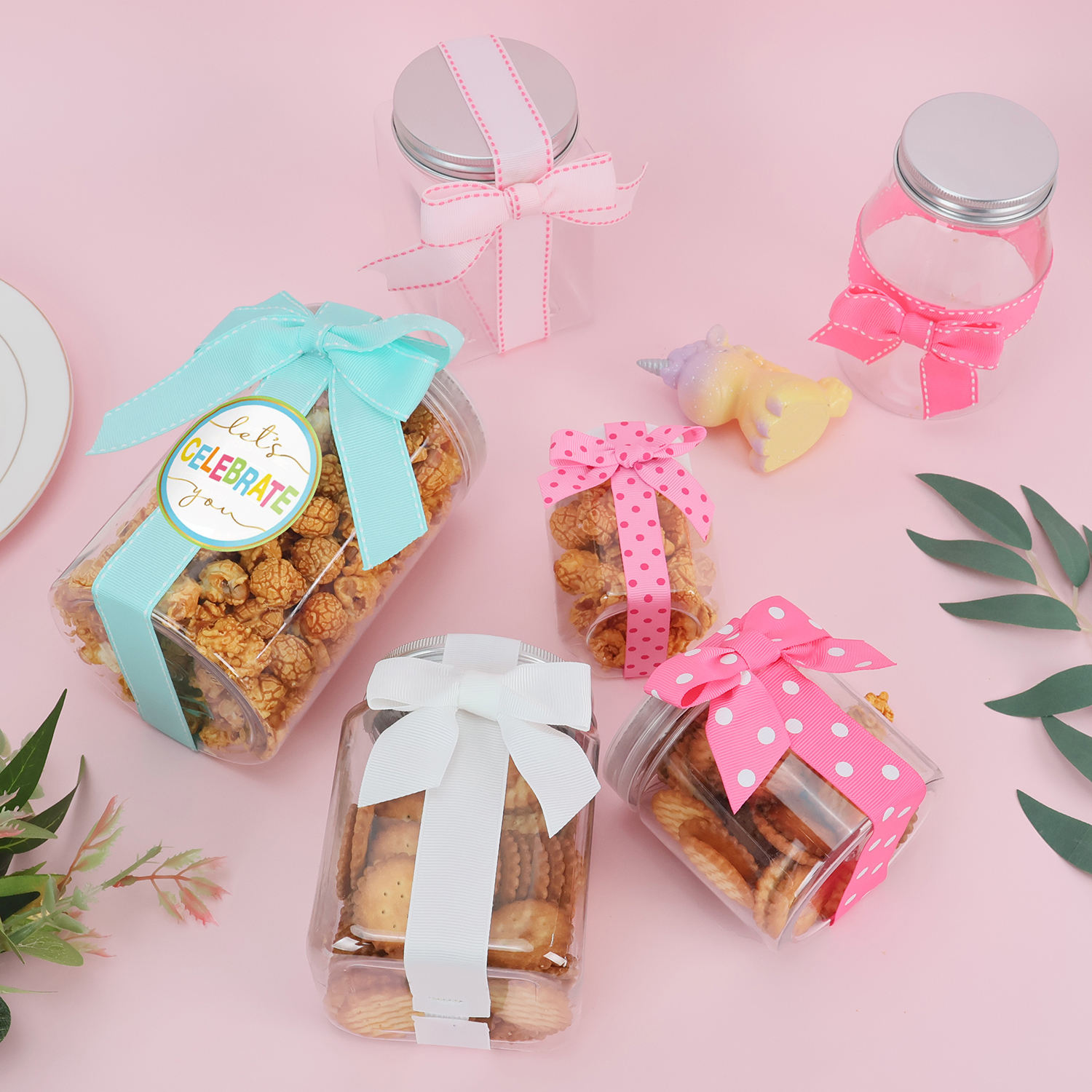 Custom Printed Handmade Bowknot Grosgrain Ribbon Bows for Wrapping