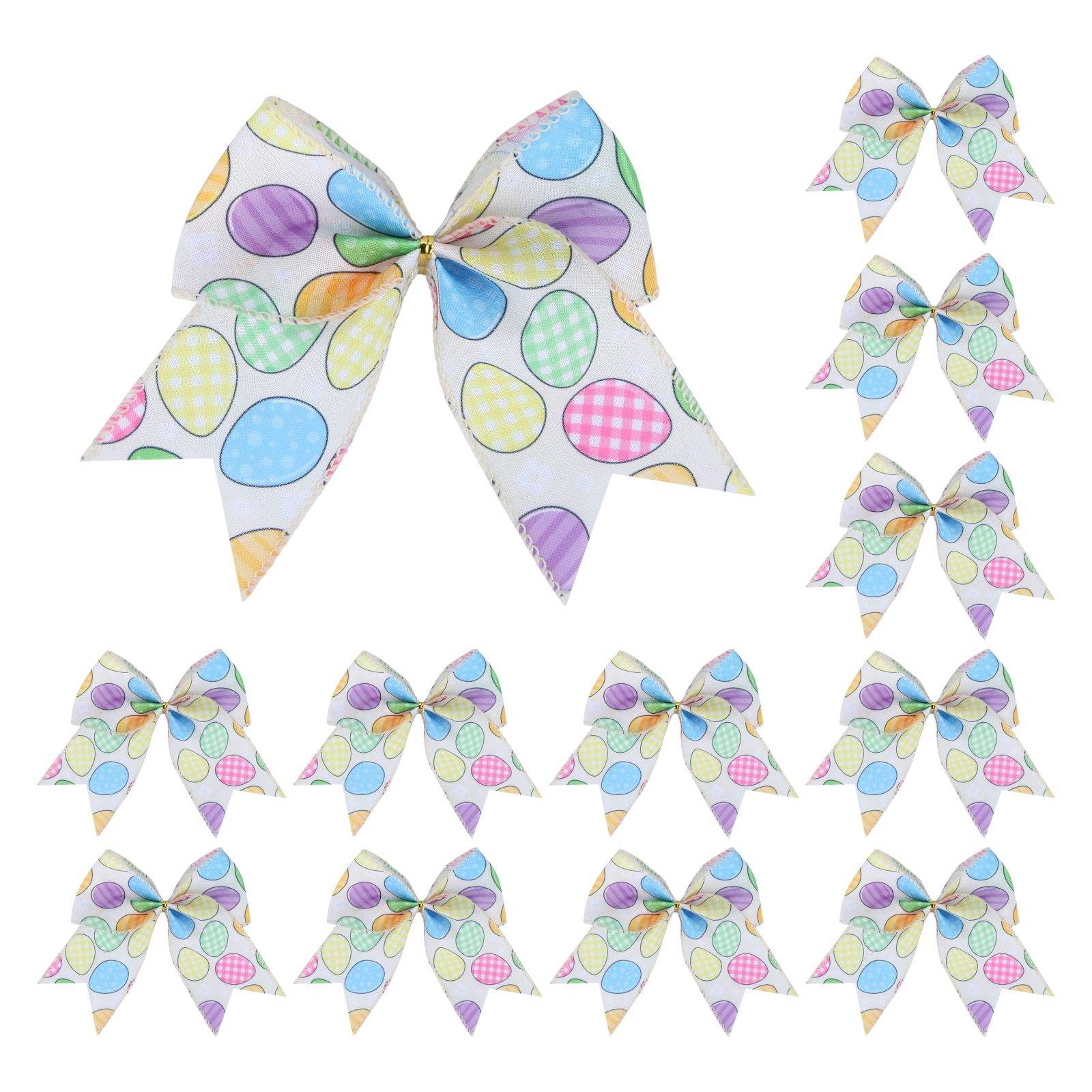 Spring Easter Burlap Bows for Gift and Home Decor