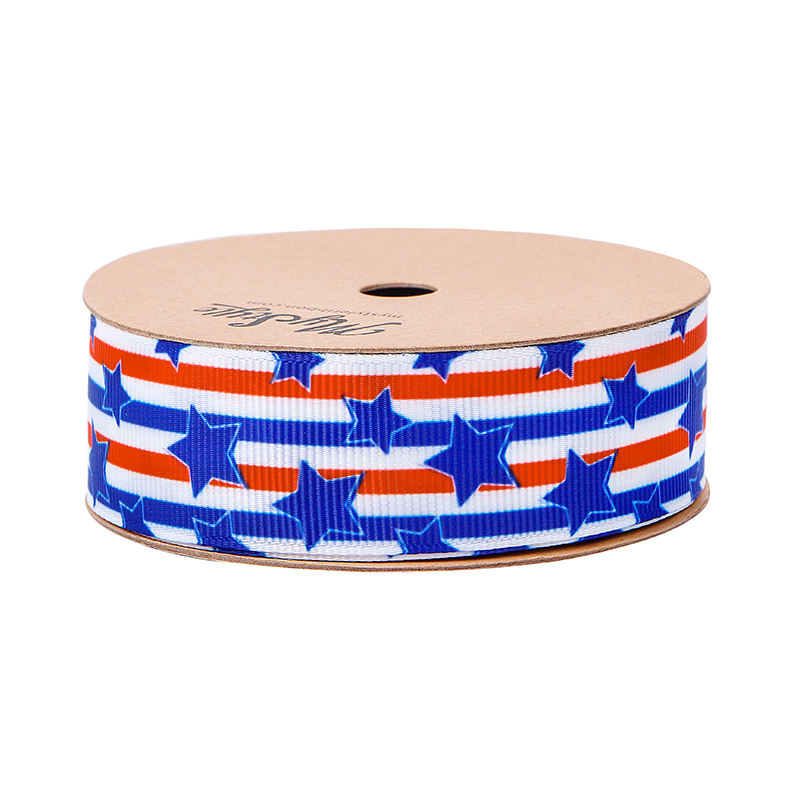 Red white and blue grosgrain ribbon