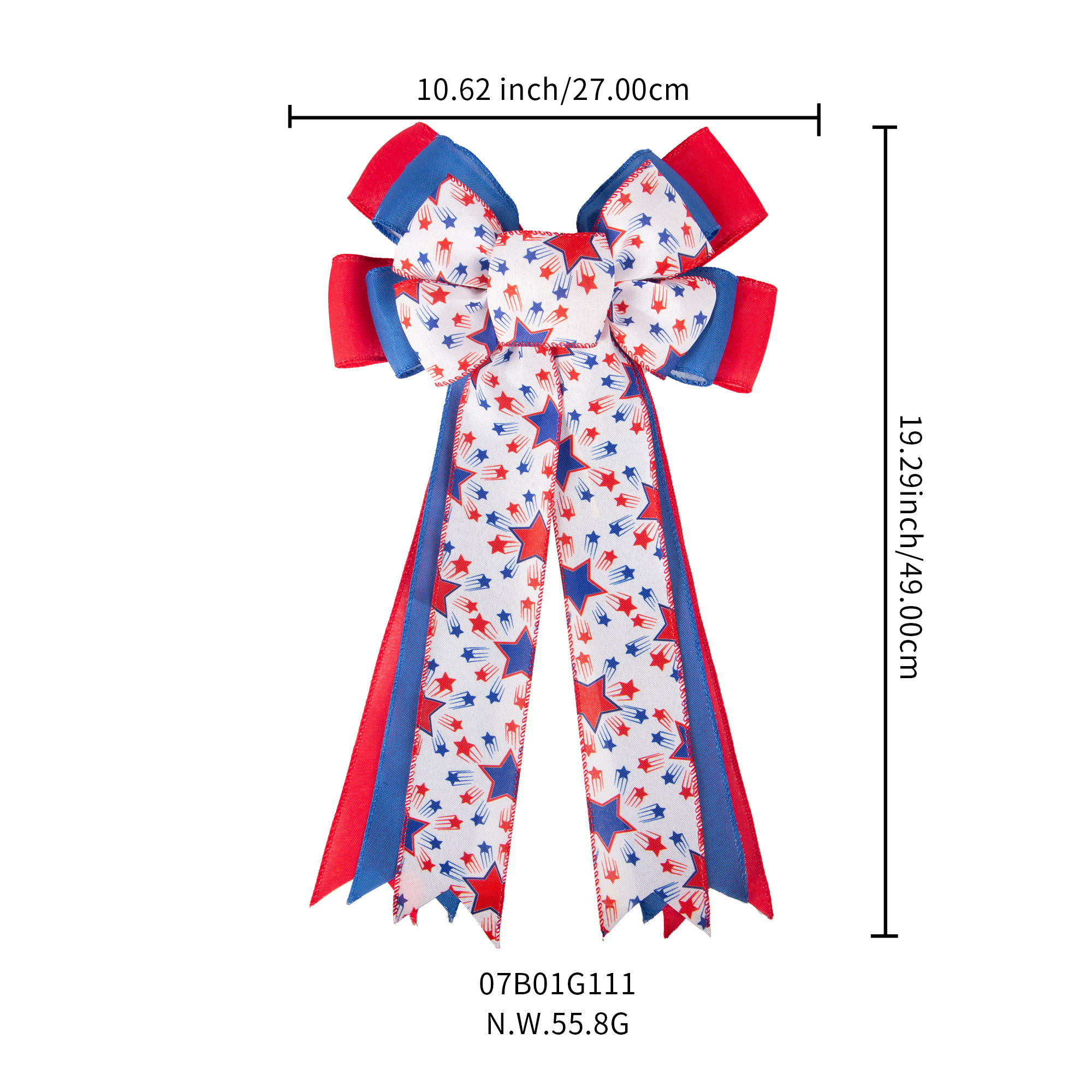 Eco-Friendly Giant Ribbon Bow Burlap with Wire Edge for Festivals