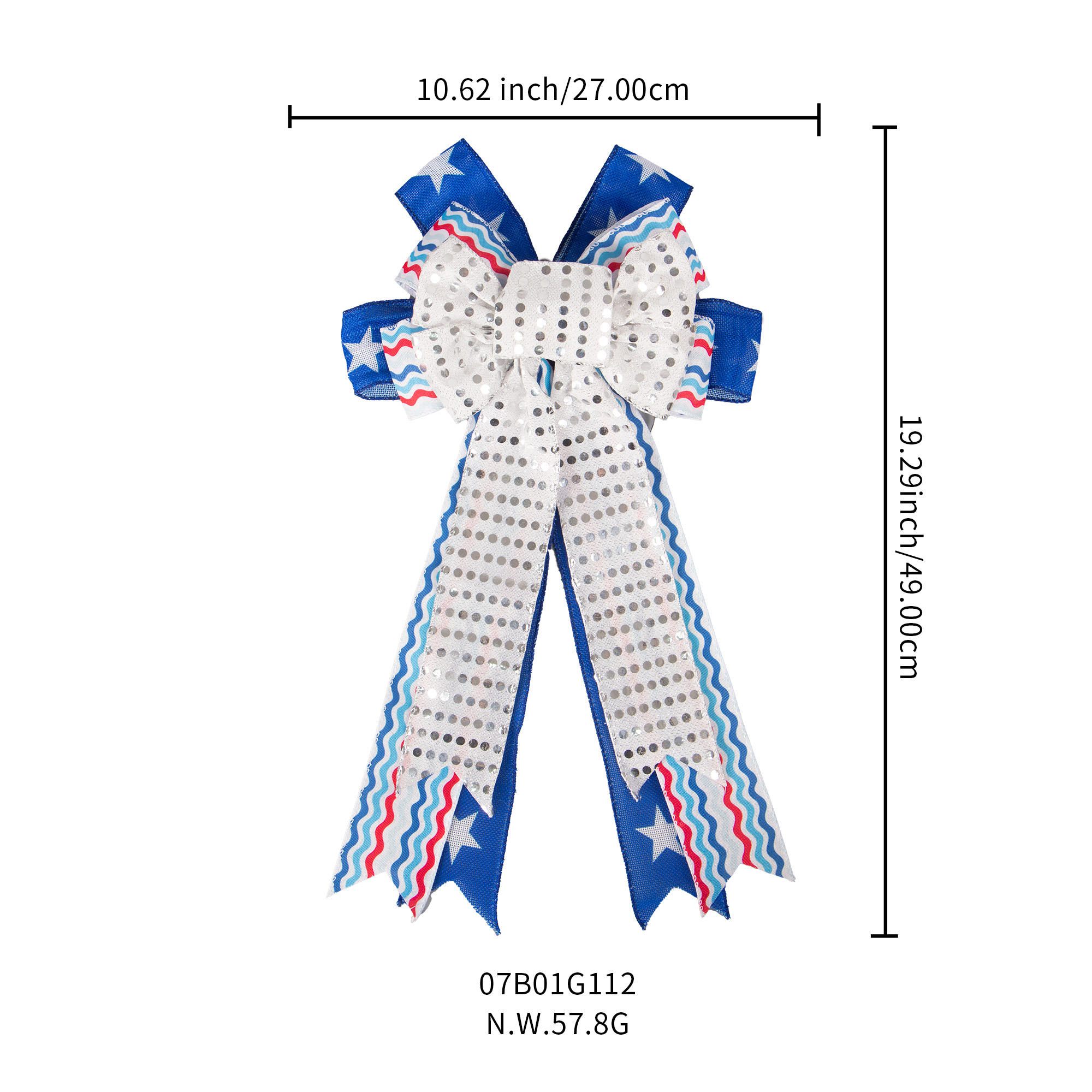 Eco-Friendly Giant Ribbon Bow Burlap with Wire Edge for Festivals