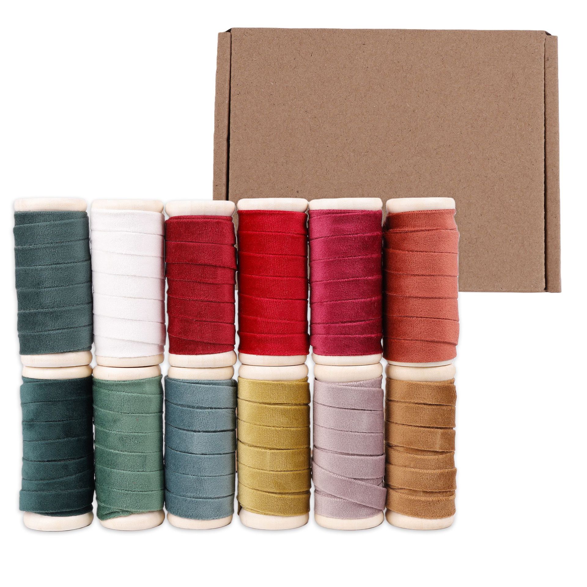 Single side flocked ribbon