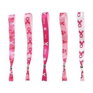 Custom Satin Ribbon with Logo Event Wristbands