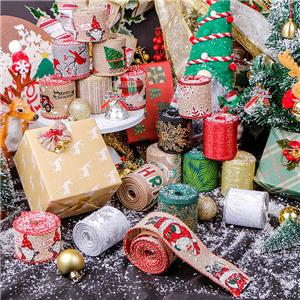 Luxury Wired Hessian Ribbon for Stunning Christmas Decor