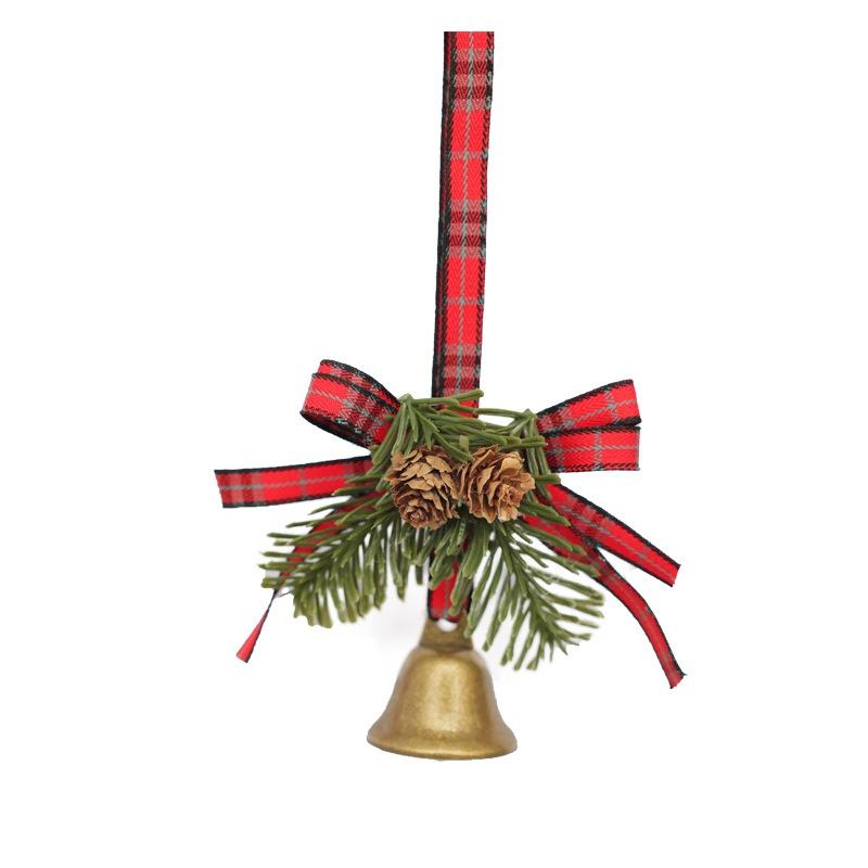 Narrow Velvet Ribbon Christmas Wreath Pinecone Berry Garland