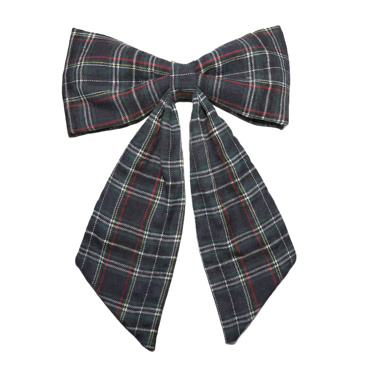 Gingham Basket Bow Plaid Christmas Ornament