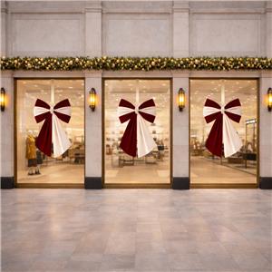 Luxury Giant Christmas Bow for Holiday Store Displays