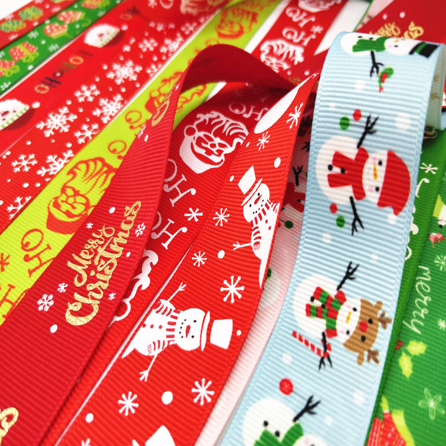 Custom Printed Logo Satin Ribbon Heat Transfer