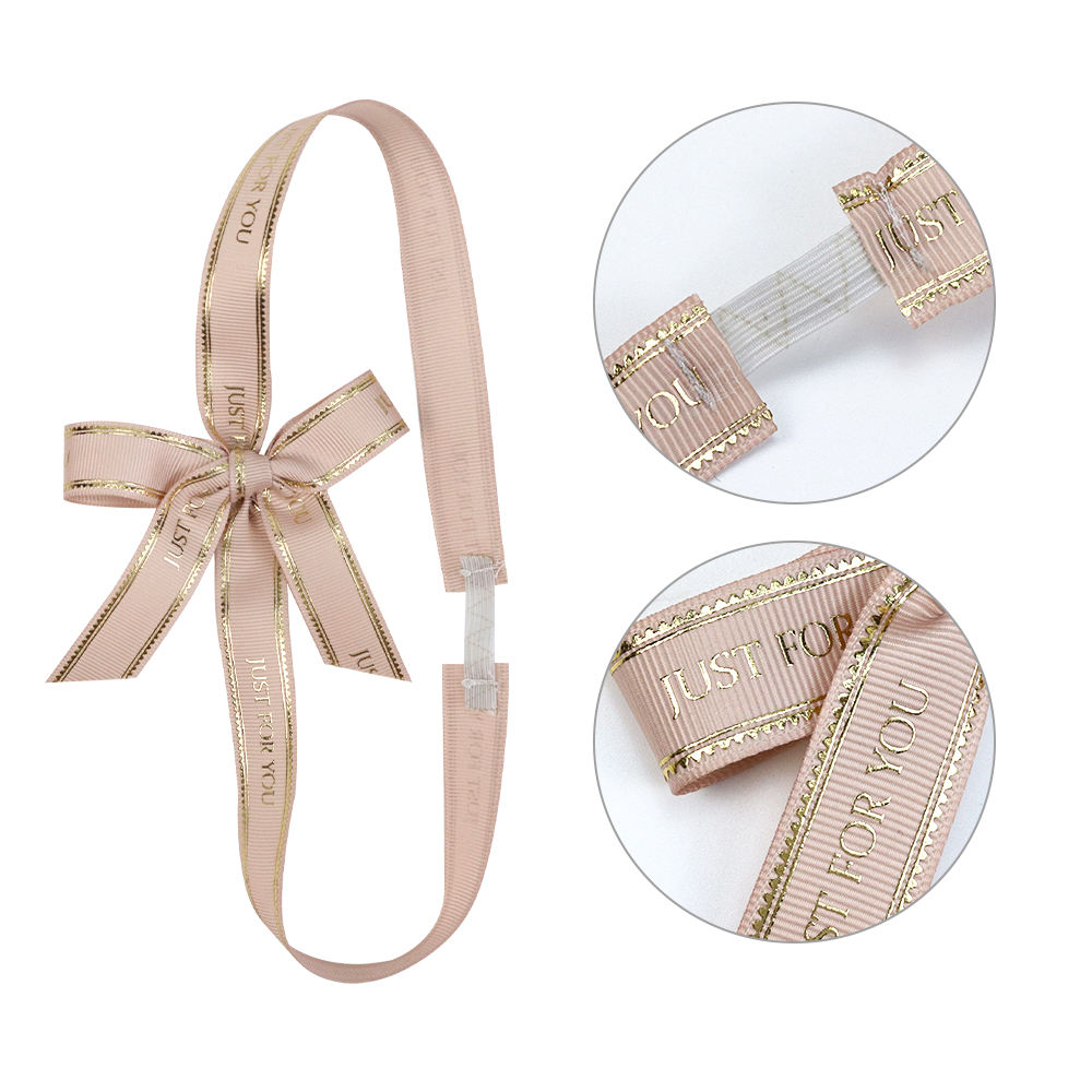 Eco Goldedge Polyester Romaine Bow Elastic Ribbon Sustainable