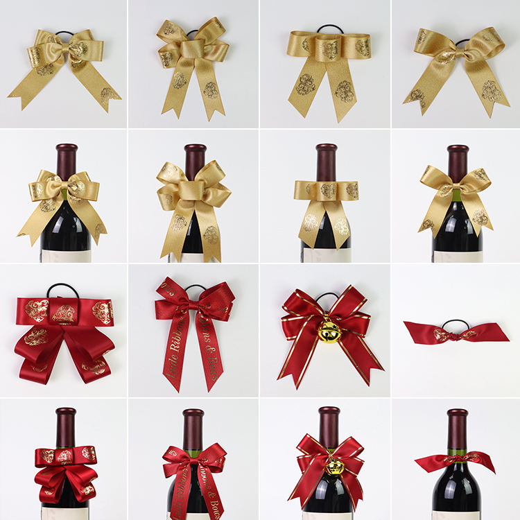 Pre tied polyester bow
