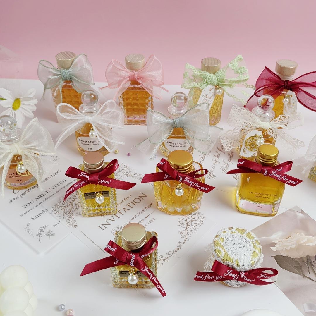 Handmade Pre tied Polyester Bow Custom Print Wine Perfume