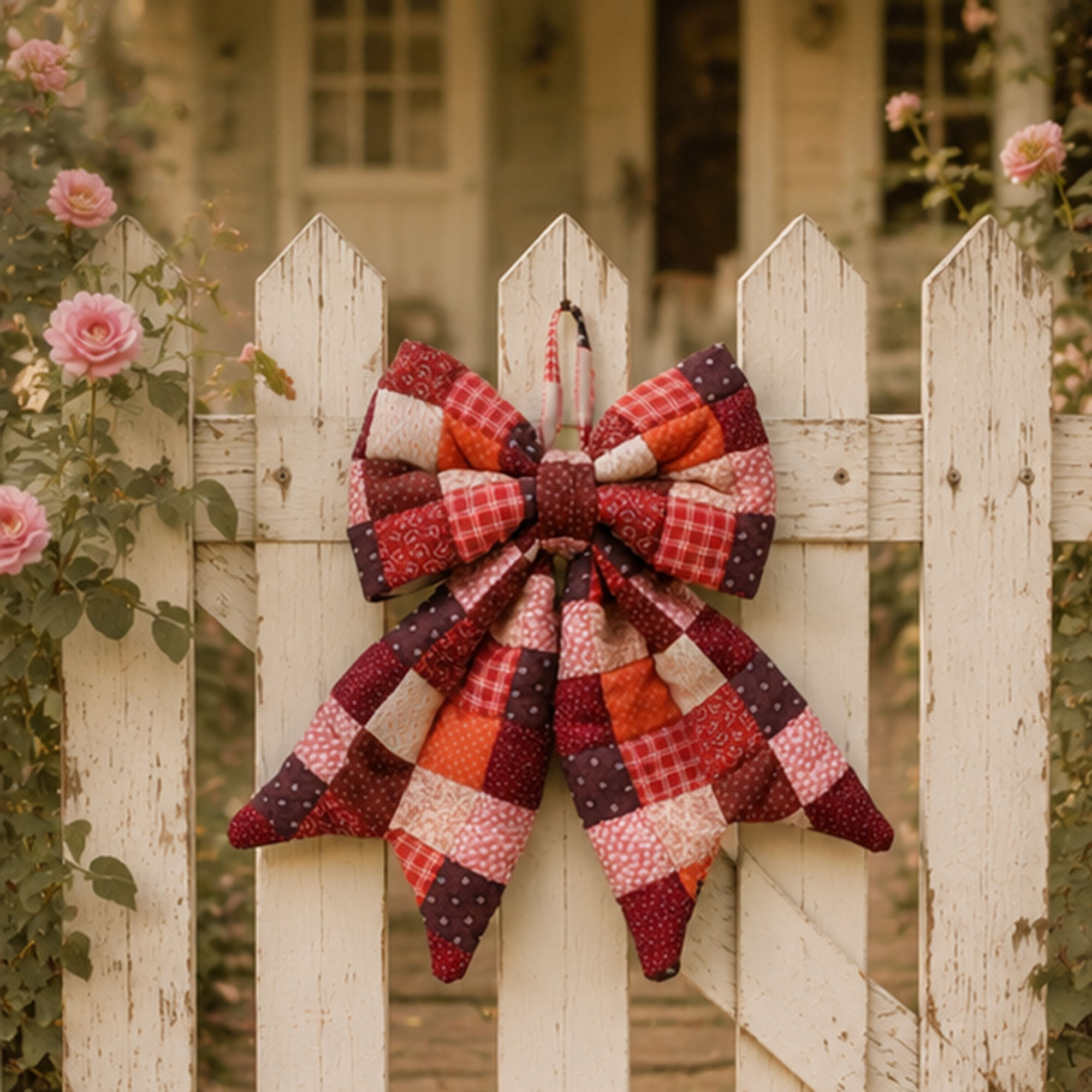 2026 Cheer Bow Ribbon Clip Velvet Satin Holiday Decor
