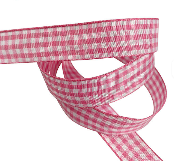 5/8 Inch Custom Plaid Ribbon Bows for Gift Packaging