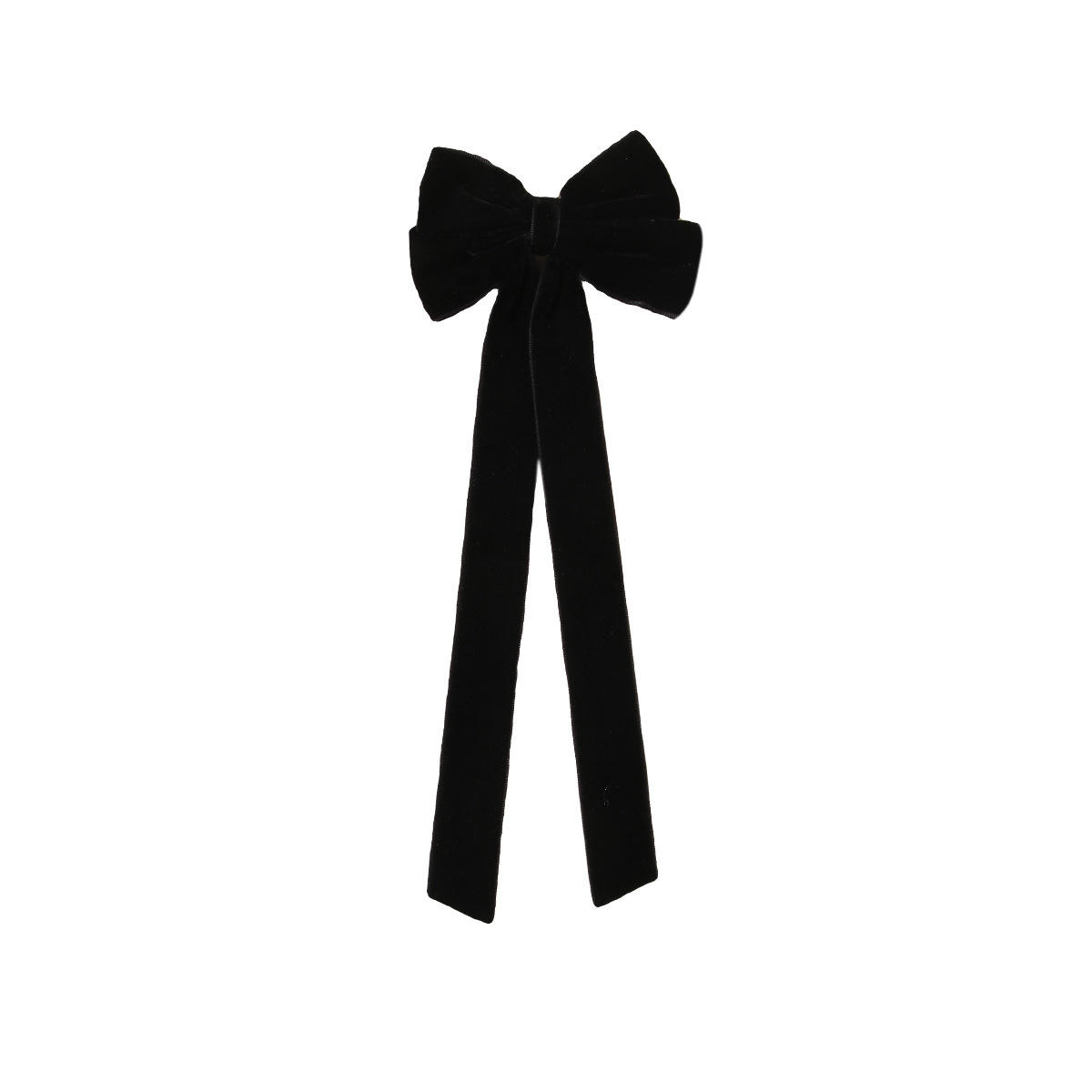 New Velvet Hair Bow Sweet Long Tail for Girls
