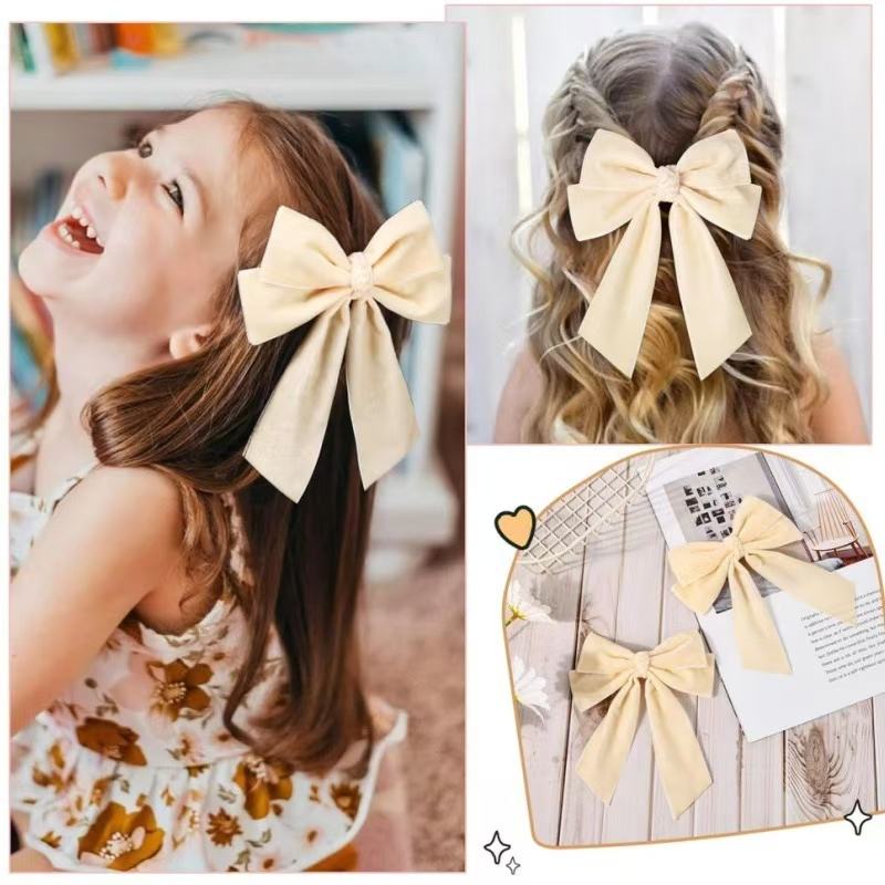 New Winter Velvet Hair Bow Clip for Women