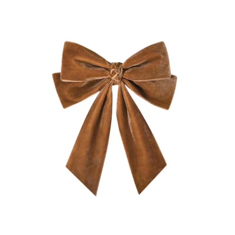 New Winter Velvet Hair Bow Clip for Women