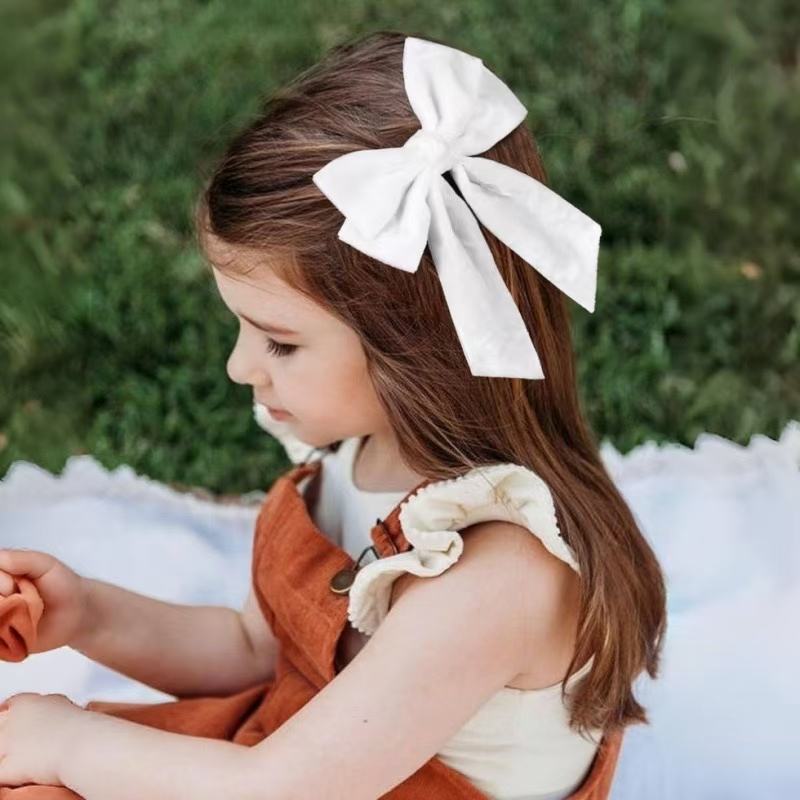 New Winter Velvet Hair Bow Clip for Women
