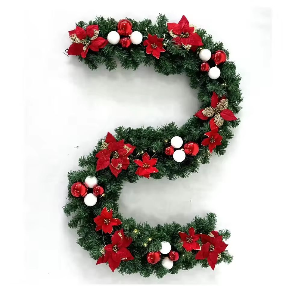 Stylish Luxury Christmas Garland for Tree and Fireplace