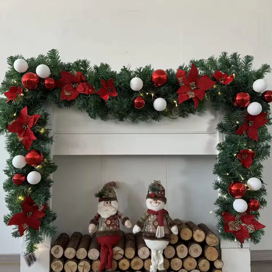 Stylish Luxury Christmas Garland for Tree and Fireplace