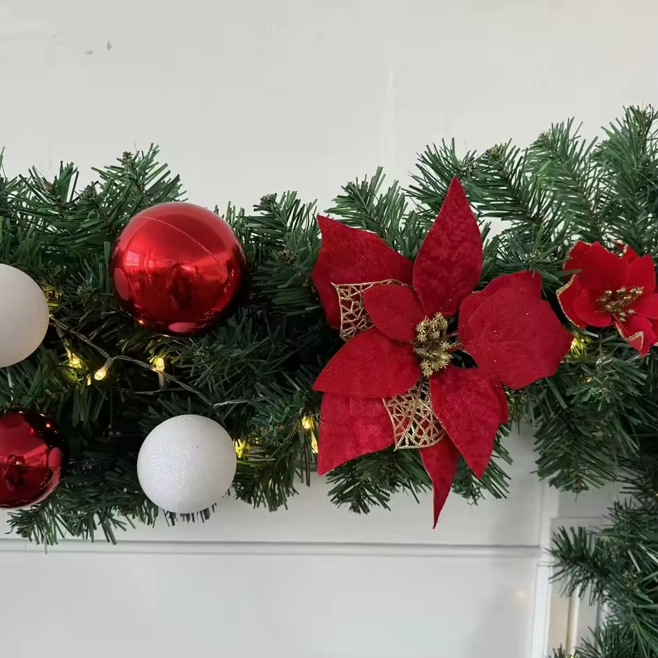Stylish Luxury Christmas Garland for Tree and Fireplace