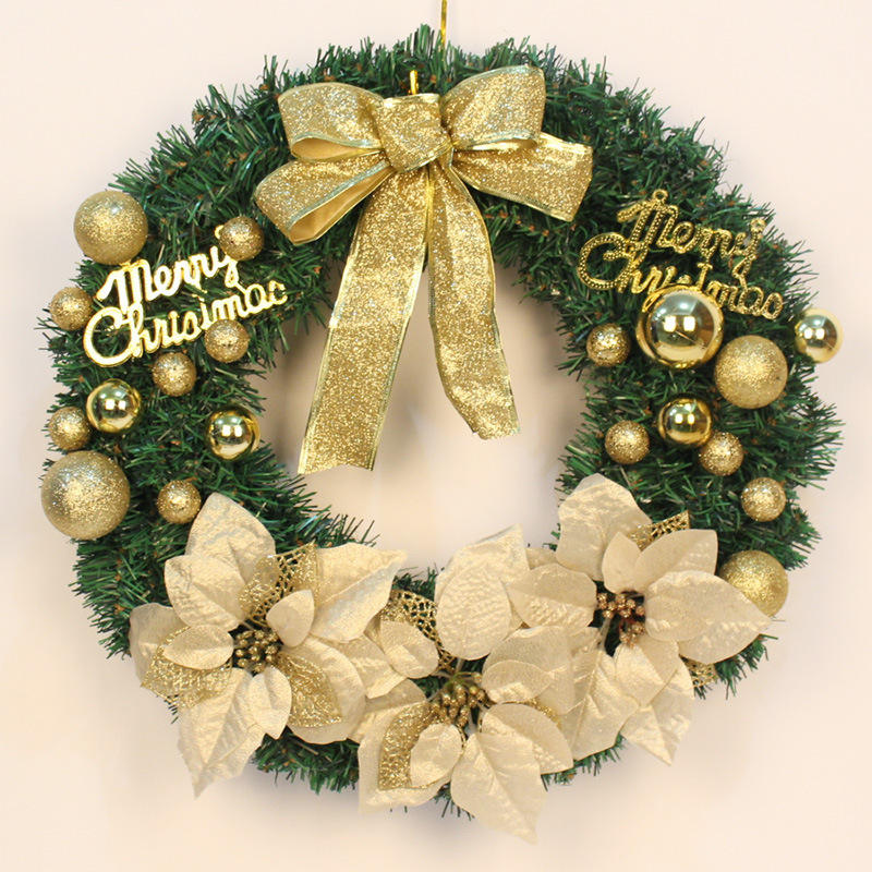 Artificial Christmas Wreaths 30-60cm LED Pinecone Factory