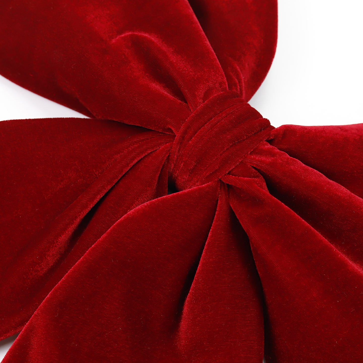 Giant Red Velvet Xmas Wreath Bow for Tree
