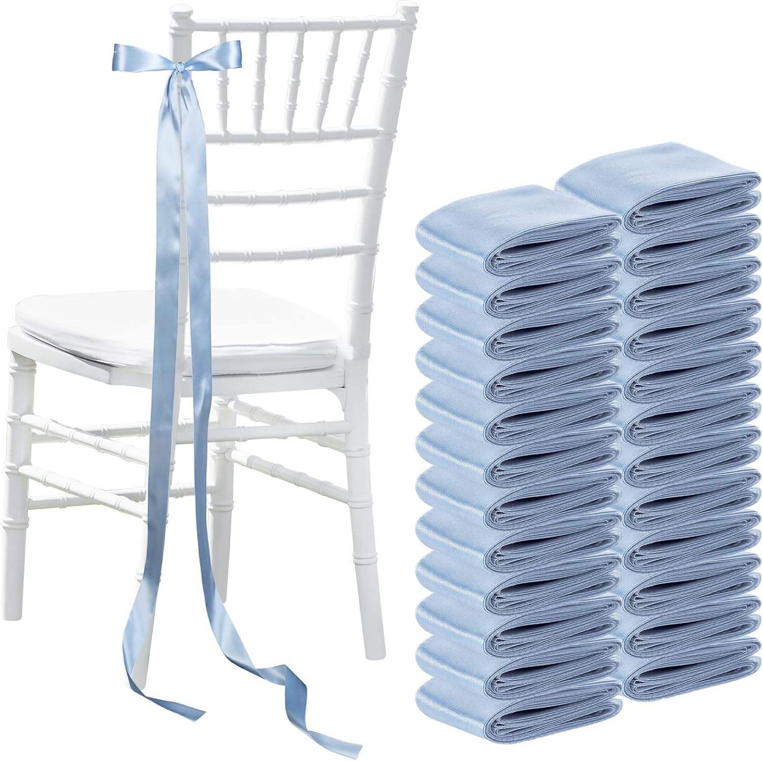 Wholesale 10ft High-Gloss Polyester Chair Ribbon Roll