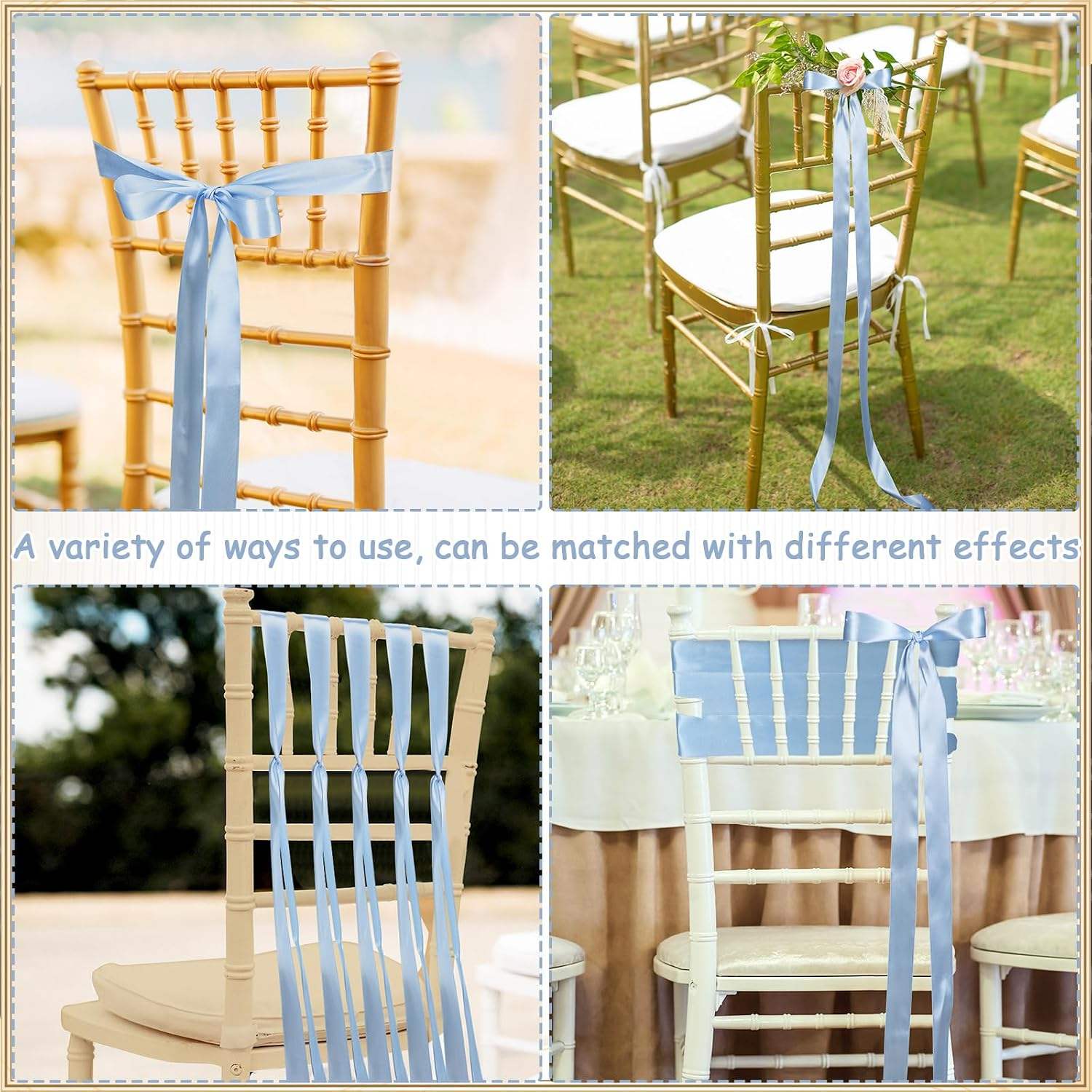 Wholesale 10ft High-Gloss Polyester Chair Ribbon Roll