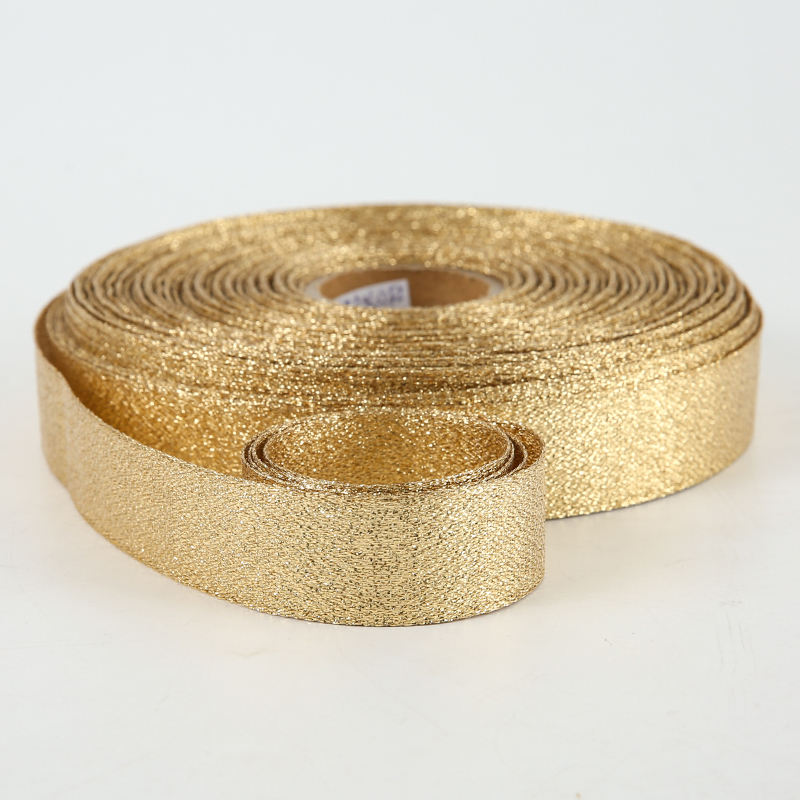 Shiny Gold Metallic Ribbon for Luxury Gifts