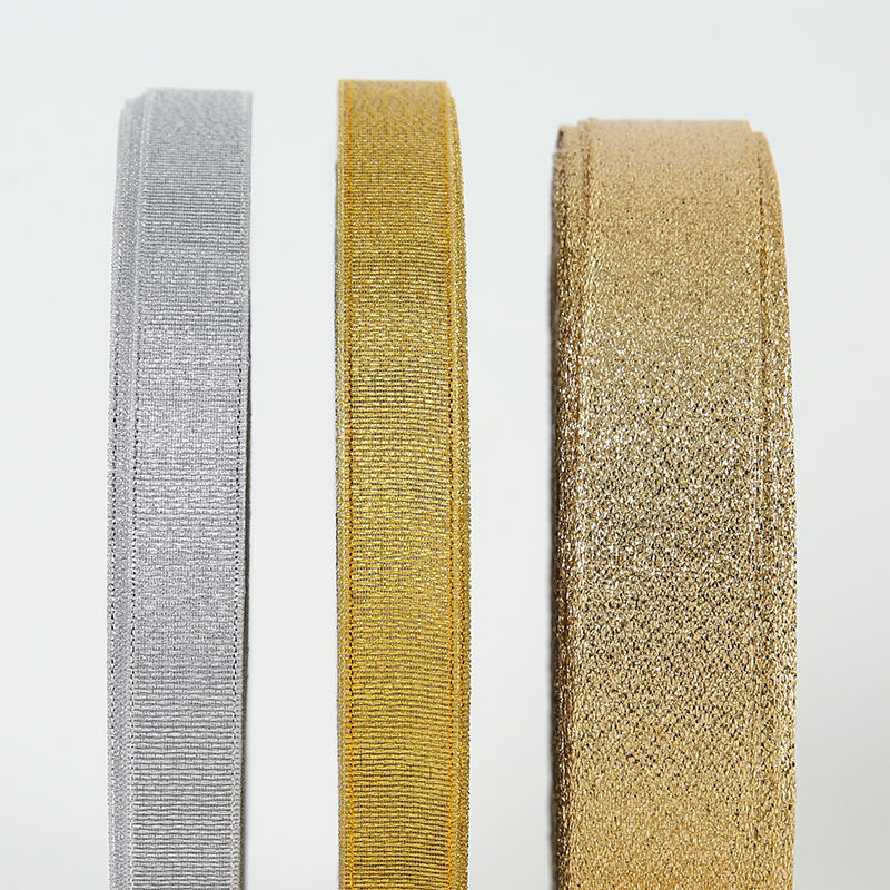 Shiny Gold Metallic Ribbon for Luxury Gifts